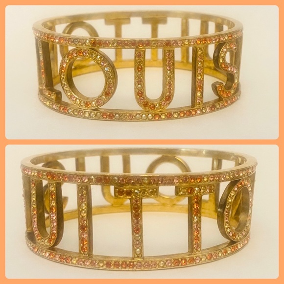 Louis Vuitton Swarovski Crystals Bangle Bracelet - Picture 1 of 7